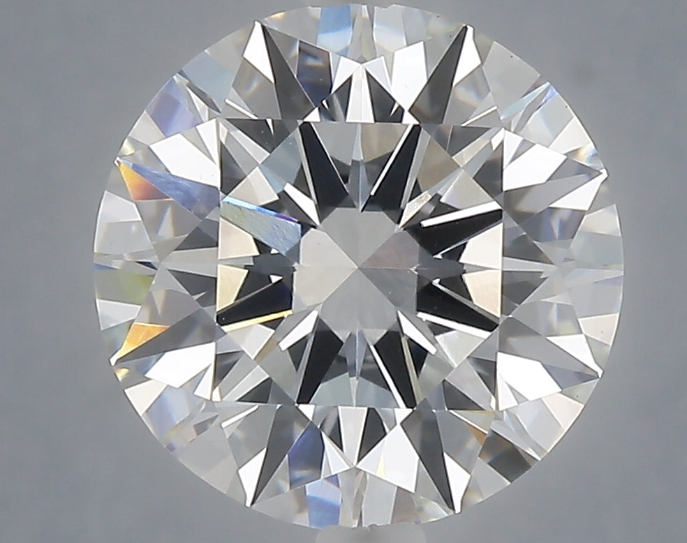 5.01 Carat Round Shaped, Excellent Cut, F Color, VVS2 Clarity, IGI Certified Lab Grown Diamond