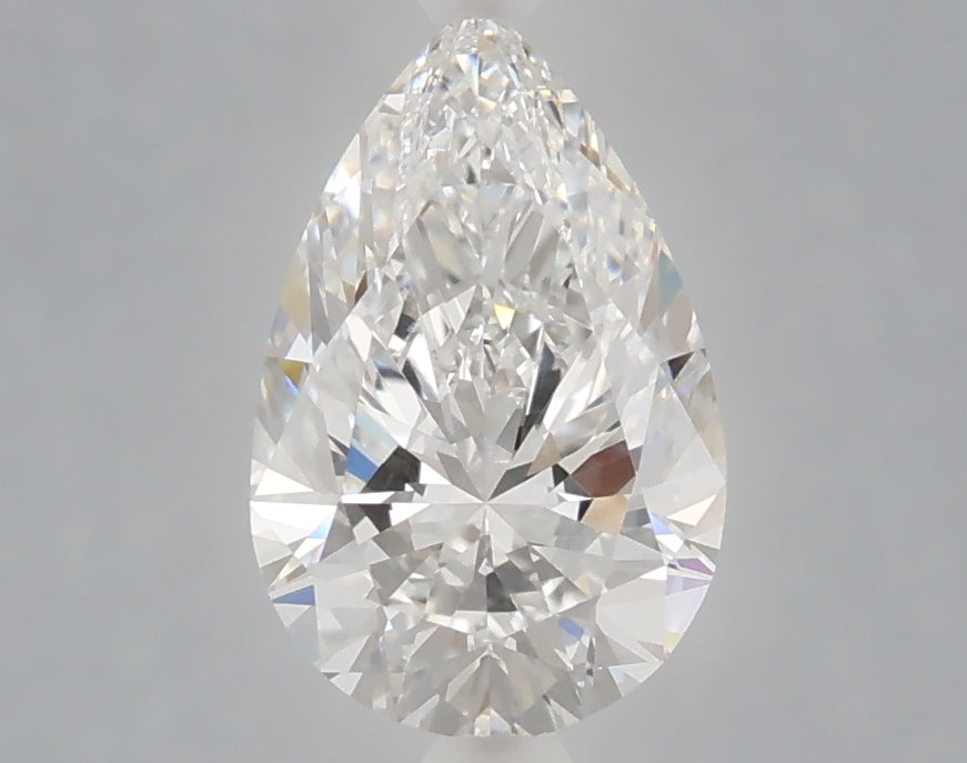 1.53 Carat Pear Shaped, Ideal Cut, E Color, VVS2 Clarity, IGI Certified Lab Grown Diamond