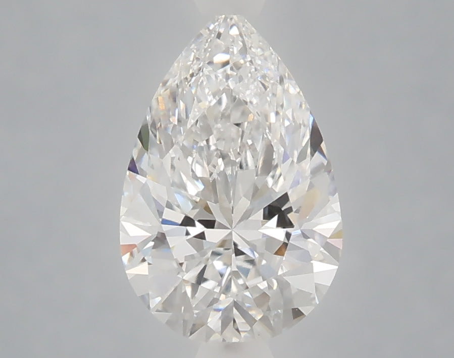 1.59 Carat Pear Shaped, Ideal Cut, D Color, VVS2 Clarity, IGI Certified Lab Grown Diamond