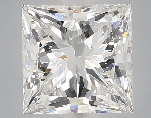 1.54 Carat Princess Shaped, Ideal Cut, E Color, VS1 Clarity, IGI Certified Lab Grown Diamond