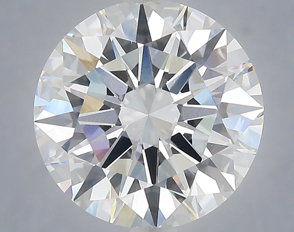 5.02 Carat Round Shaped, Excellent Cut, F Color, VVS2 Clarity, IGI Certified Lab Grown Diamond