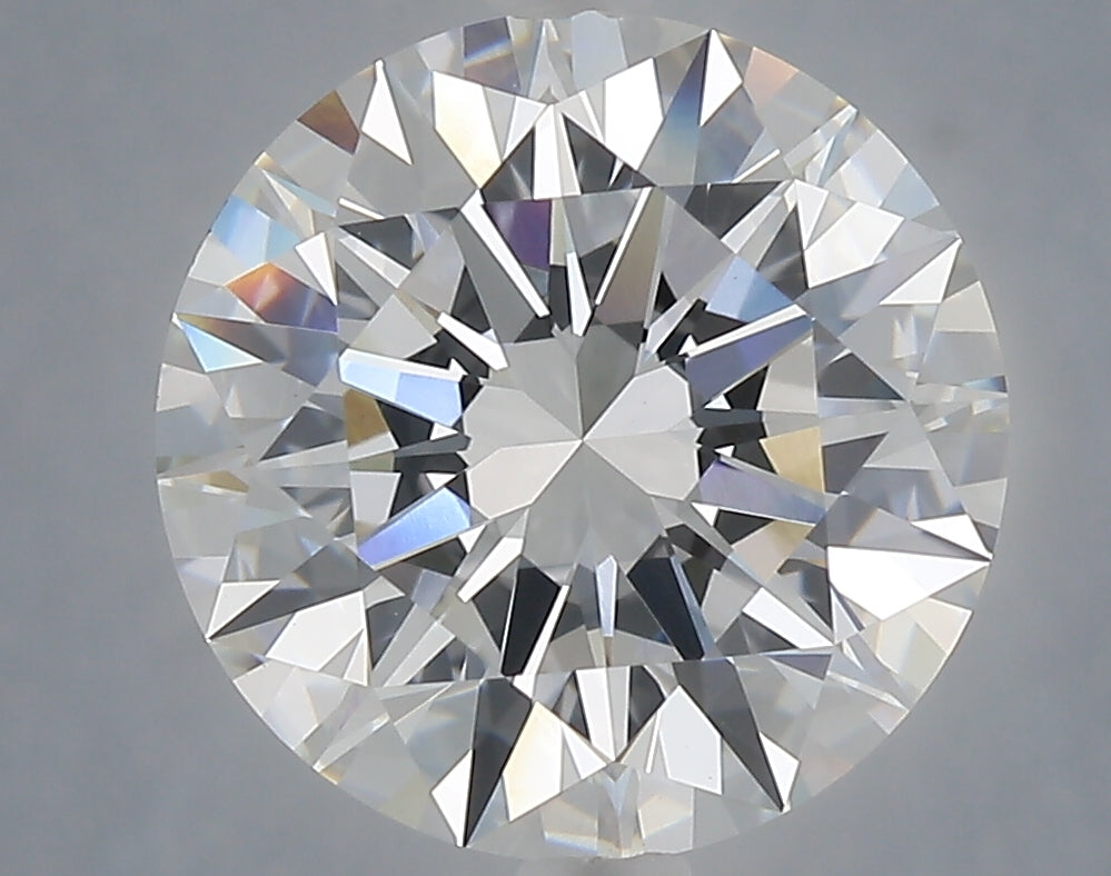 5.09 Carat Round Shaped, Excellent Cut, F Color, VVS2 Clarity, IGI Certified Lab Grown Diamond