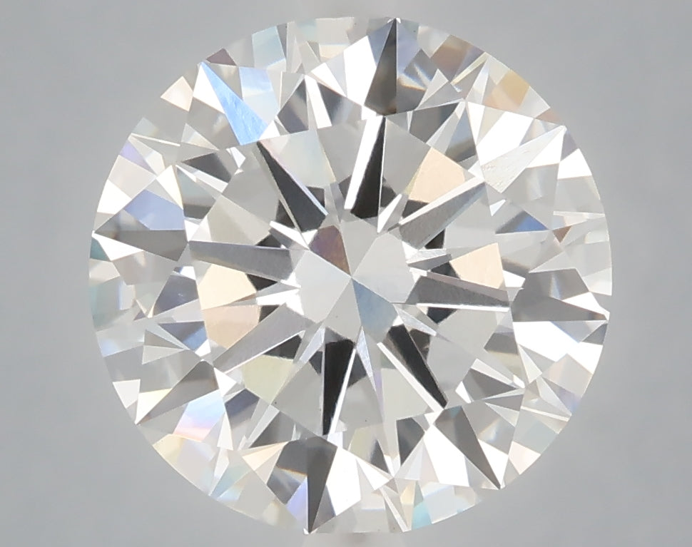 5.02 Carat Round Shaped, Excellent Cut, F Color, VS1 Clarity, IGI Certified Lab Grown Diamond