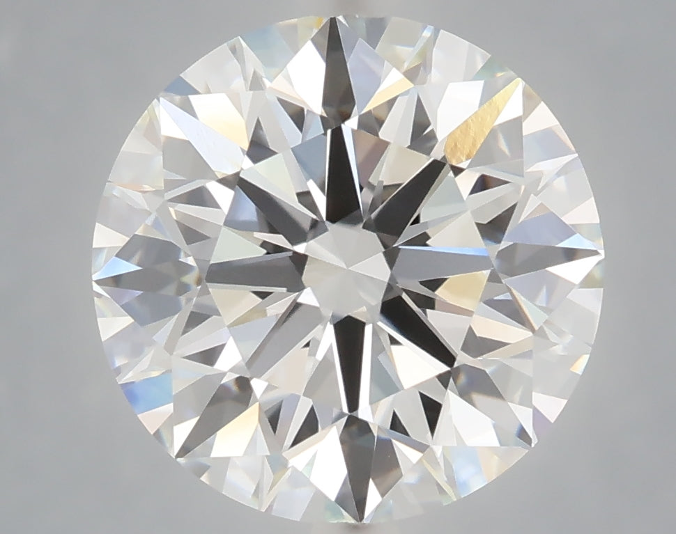 5.03 Carat Round Shaped, Excellent Cut, F Color, VVS2 Clarity, IGI Certified Lab Grown Diamond