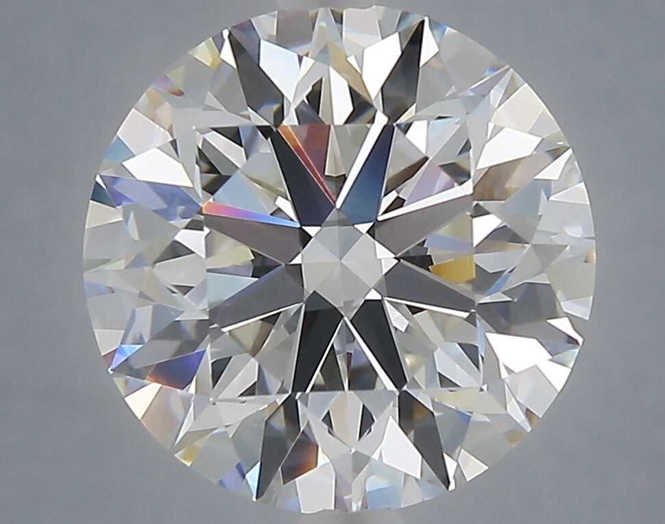 5.01 Carat Round Shaped, Excellent Cut, F Color, VVS2 Clarity, IGI Certified Lab Grown Diamond