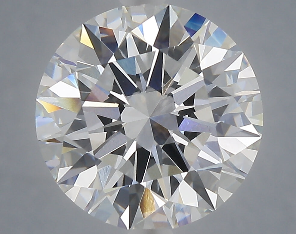 5.04 Carat Round Shaped, Ideal Cut, F Color, VVS2 Clarity, IGI Certified Lab Grown Diamond