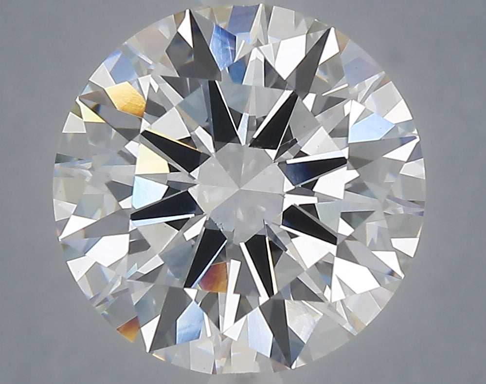 5.09 Carat Round Shaped, Excellent Cut, F Color, VVS2 Clarity, IGI Certified Lab Grown Diamond