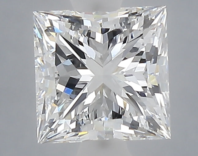 1.57 Carat Princess Shaped, Ideal Cut, D Color, VVS2 Clarity, IGI Certified Lab Grown Diamond