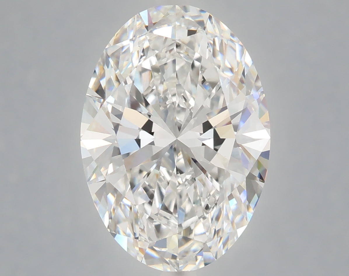 5.04 Carat Oval Shaped, Ideal Cut, D Color, VVS2 Clarity, IGI Certified Lab Grown Diamond