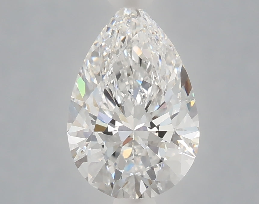 1.58 Carat Pear Shaped, Ideal Cut, D Color, VVS2 Clarity, IGI Certified Lab Grown Diamond