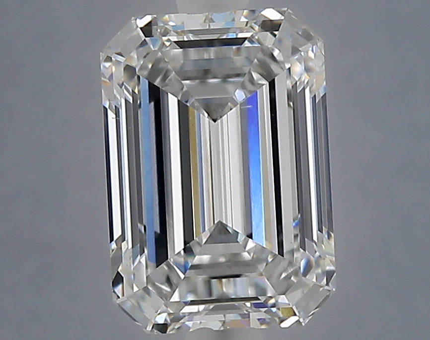 2.53 Carat Emerald Shaped, Ideal Cut, F Color, VVS2 Clarity, IGI Certified Lab Grown Diamond