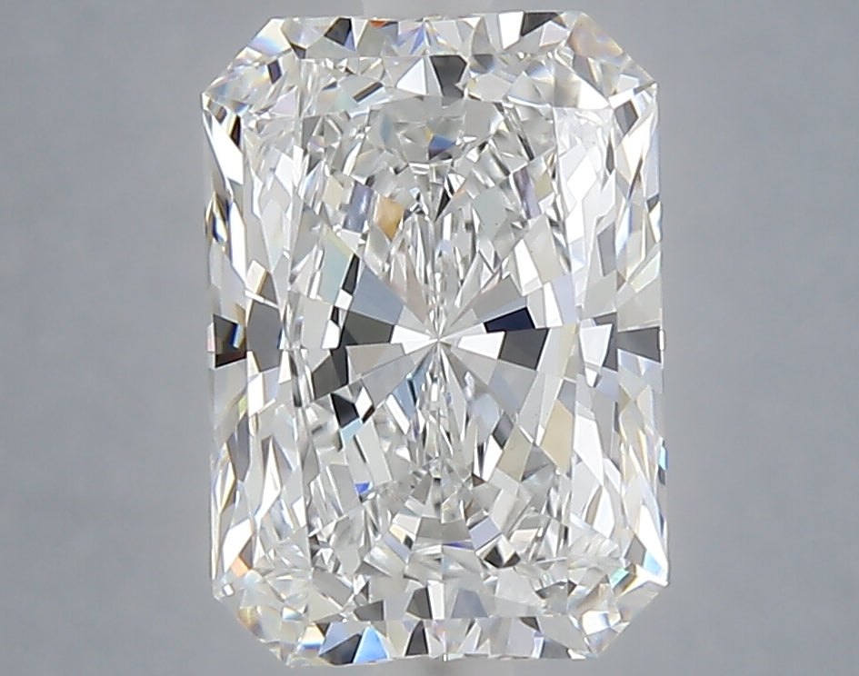 3.10 Carat Radiant Shaped, Ideal Cut, D Color, VVS2 Clarity, IGI Certified Lab Grown Diamond