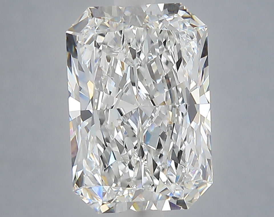 3.09 Carat Radiant Shaped, Ideal Cut, E Color, VVS2 Clarity, IGI Certified Lab Grown Diamond