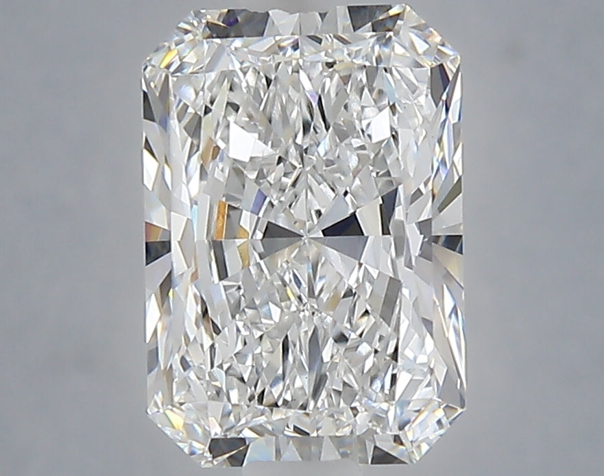2.54 Carat Radiant Shaped, Ideal Cut, E Color, VS1 Clarity, IGI Certified Lab Grown Diamond