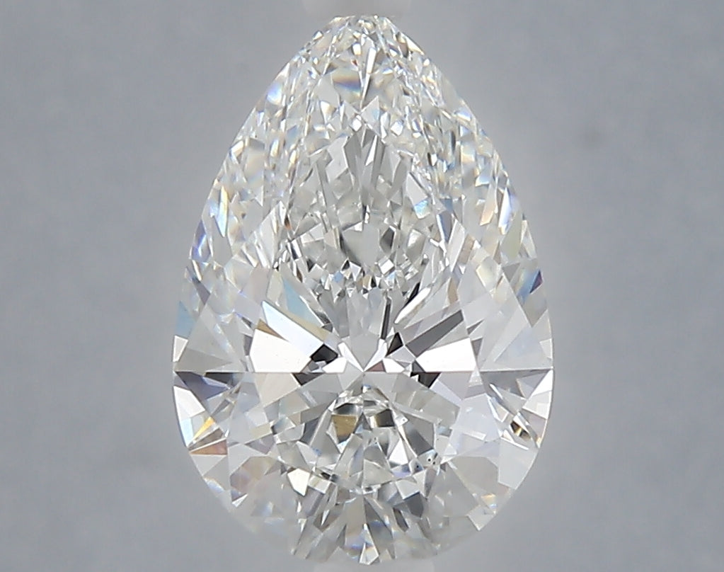 2.59 Carat Pear Shaped, Ideal Cut, E Color, VS1 Clarity, IGI Certified Lab Grown Diamond