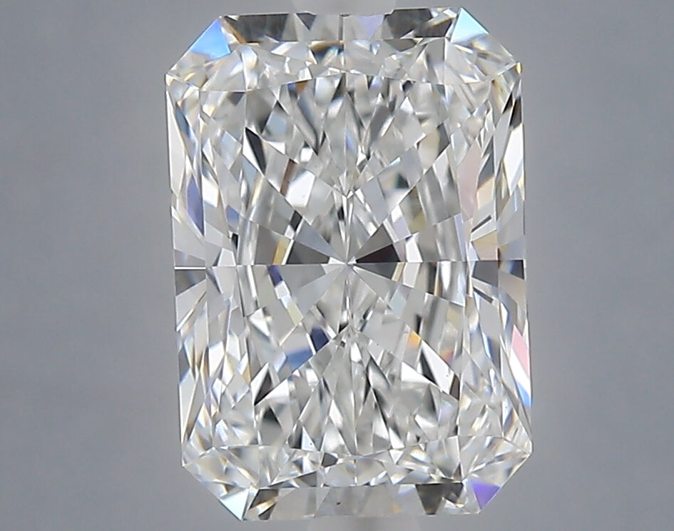 3.02 Carat Radiant Shaped, Ideal Cut, E Color, VVS2 Clarity, IGI Certified Lab Grown Diamond