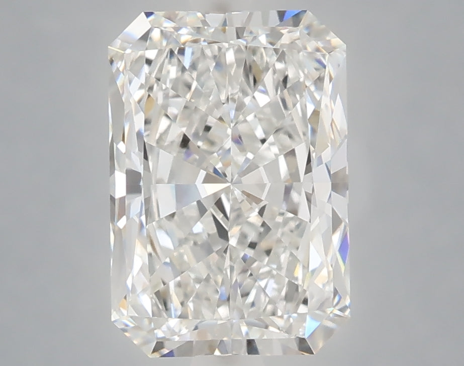 3.02 Carat Radiant Shaped, Excellent Cut, E Color, VVS2 Clarity, IGI Certified Lab Grown Diamond