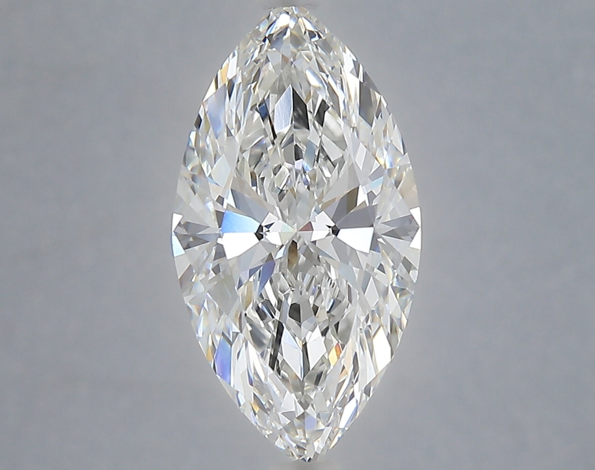3.05 Carat Marquise Shaped, Ideal Cut, F Color, VVS2 Clarity, IGI Certified Lab Grown Diamond