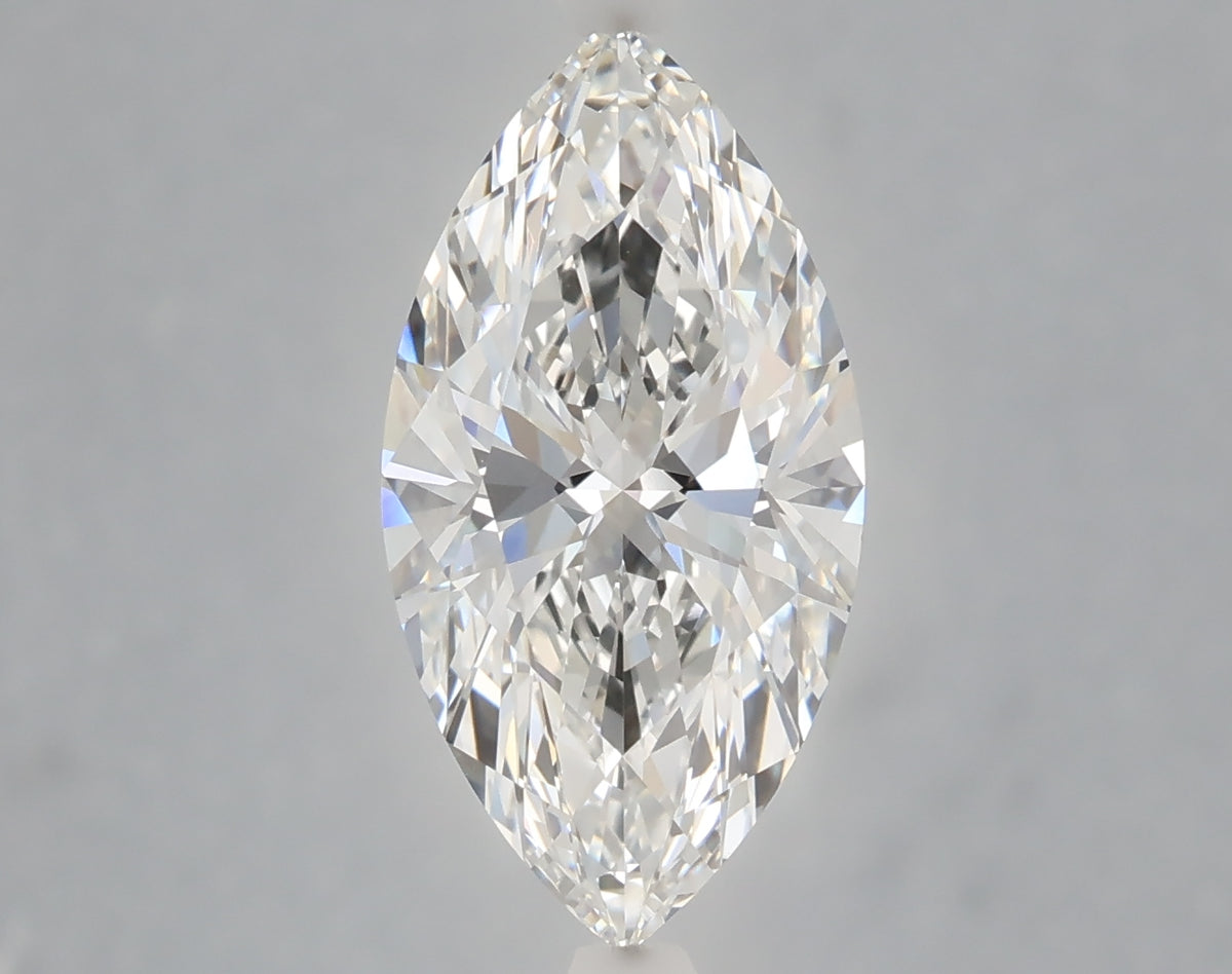 3.07 Carat Marquise Shaped, Ideal Cut, E Color, VVS2 Clarity, IGI Certified Lab Grown Diamond