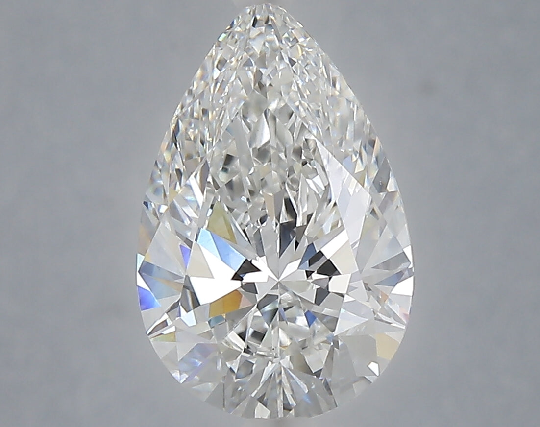 3.02 Carat Pear Shaped, Ideal Cut, E Color, VS1 Clarity, IGI Certified Lab Grown Diamond