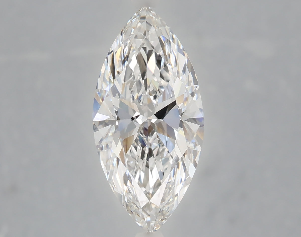 3.06 Carat Marquise Shaped, Ideal Cut, E Color, VVS2 Clarity, IGI Certified Lab Grown Diamond