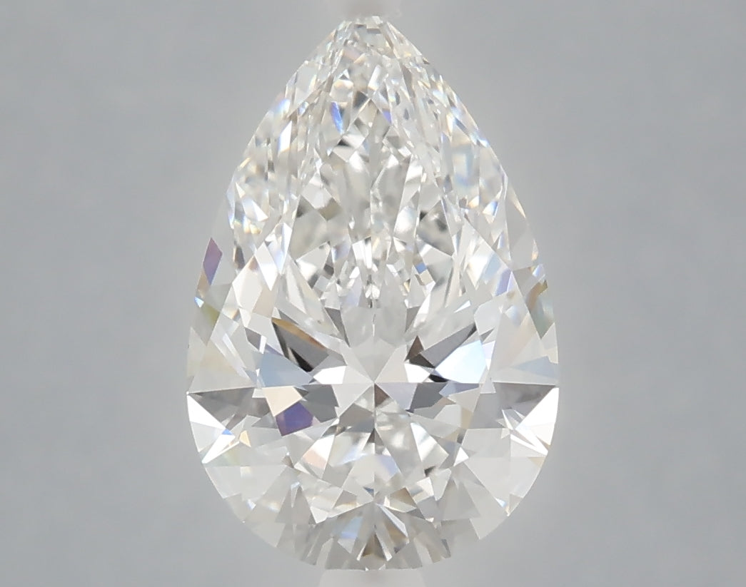 2.57 Carat Pear Shaped, Ideal Cut, E Color, VVS2 Clarity, IGI Certified Lab Grown Diamond