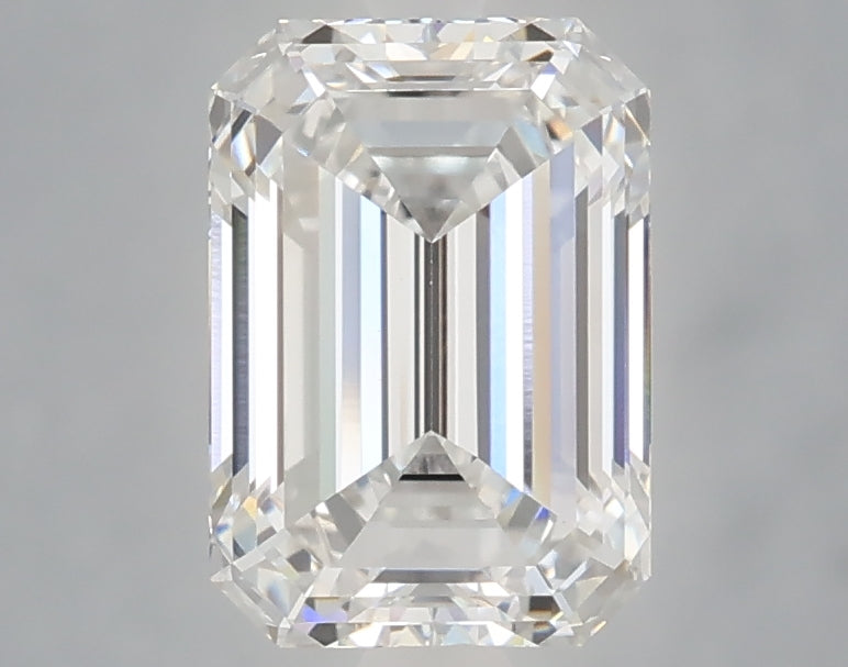 2.04 Carat Emerald Shaped, Ideal Cut, D Color, VVS2 Clarity, IGI Certified Lab Grown Diamond