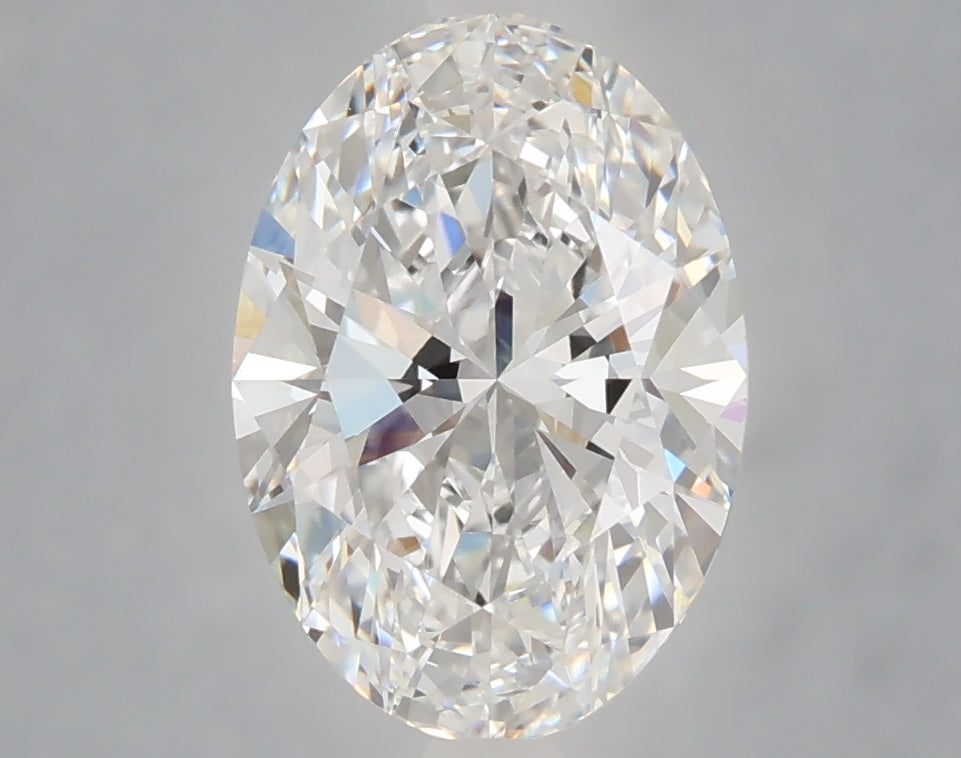 2.54 Carat Oval Shaped, Ideal Cut, D Color, VVS2 Clarity, IGI Certified Lab Grown Diamond