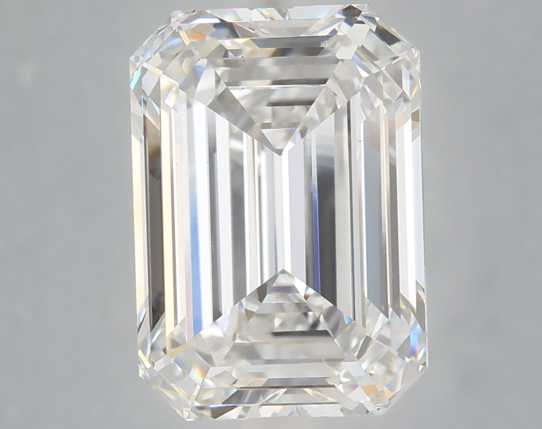 6.02 Carat Emerald Shaped, Ideal Cut, E Color, VS1 Clarity, IGI Certified Lab Grown Diamond
