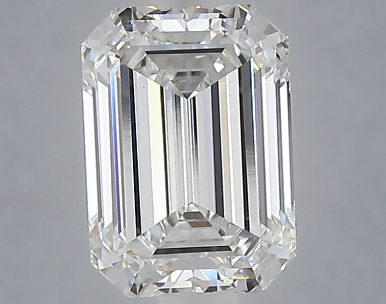 2.05 Carat Emerald Shaped, Ideal Cut, E Color, VS1 Clarity, IGI Certified Lab Grown Diamond