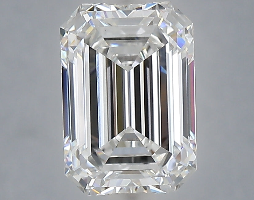 2.27 Carat Emerald Shaped, Ideal Cut, E Color, VVS2 Clarity, IGI Certified Lab Grown Diamond