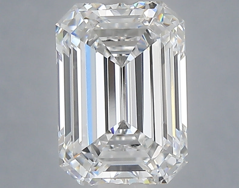 2.08 Carat Emerald Shaped, Ideal Cut, D Color, VVS2 Clarity, IGI Certified Lab Grown Diamond