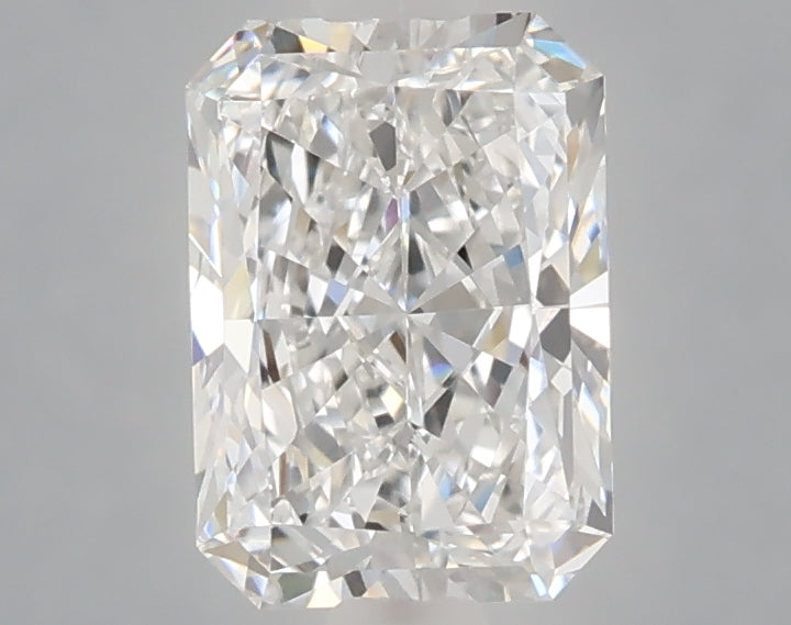 1.53 Carat Radiant Shaped, Ideal Cut, E Color, VVS2 Clarity, IGI Certified Lab Grown Diamond