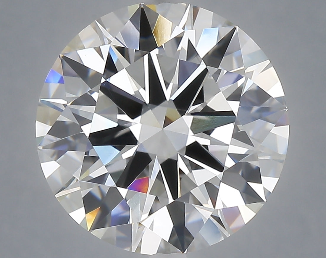 7.02 Carat Round Shaped, Excellent Cut, E Color, VVS2 Clarity, IGI Certified Lab Grown Diamond