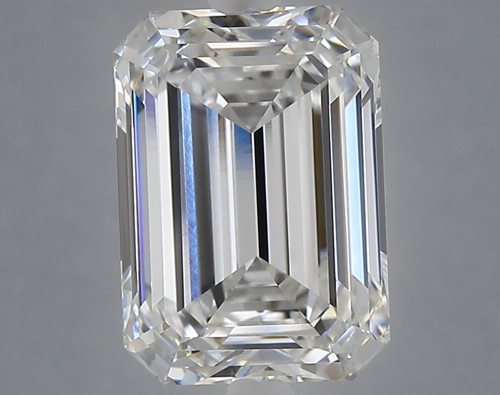 4.21 Carat Emerald Shaped, Ideal Cut, E Color, VVS2 Clarity, IGI Certified Lab Grown Diamond