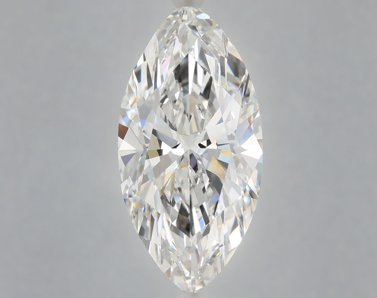 6.02 Carat Marquise Shaped, Ideal Cut, E Color, VVS2 Clarity, IGI Certified Lab Grown Diamond