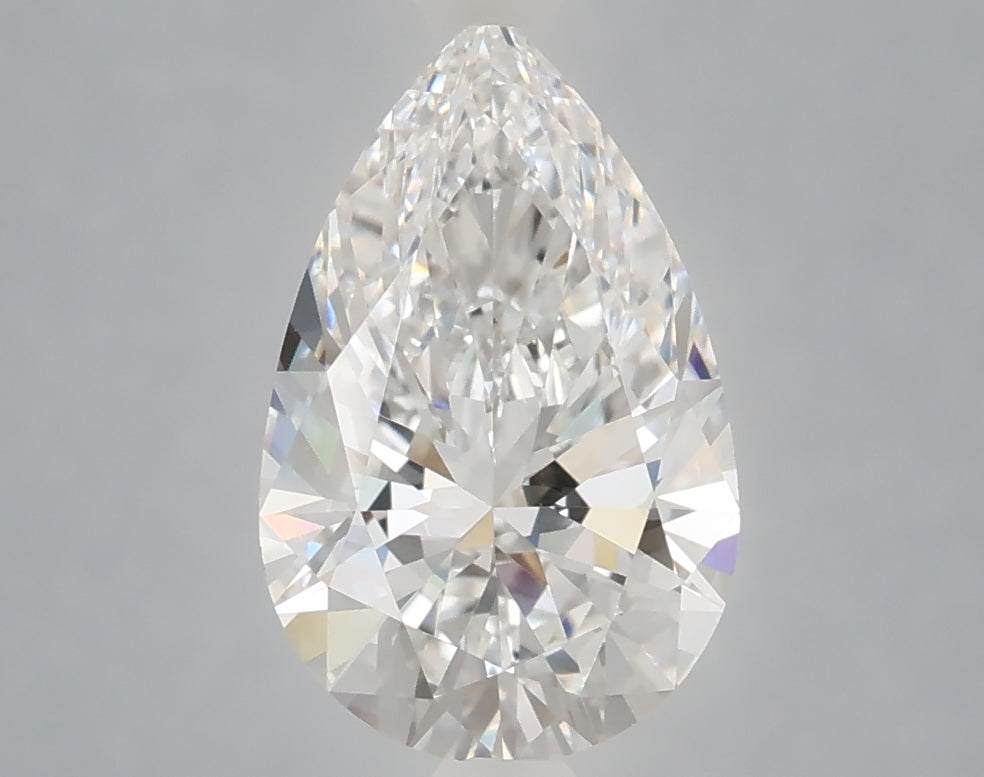 2.10 Carat Pear Shaped, Ideal Cut, E Color, VS1 Clarity, IGI Certified Lab Grown Diamond