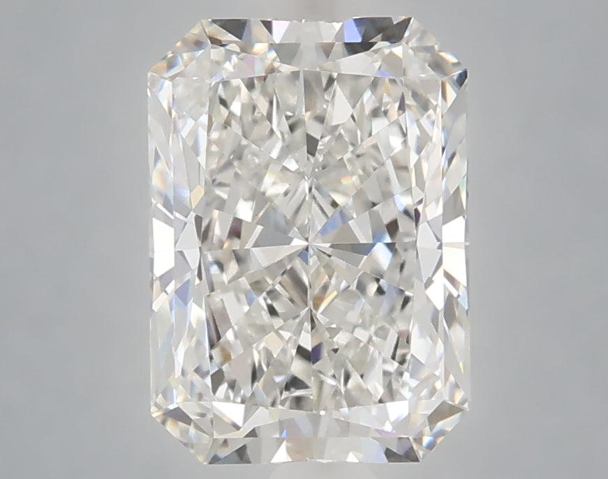 2.60 Carat Radiant Shaped, Ideal Cut, F Color, VVS2 Clarity, IGI Certified Lab Grown Diamond