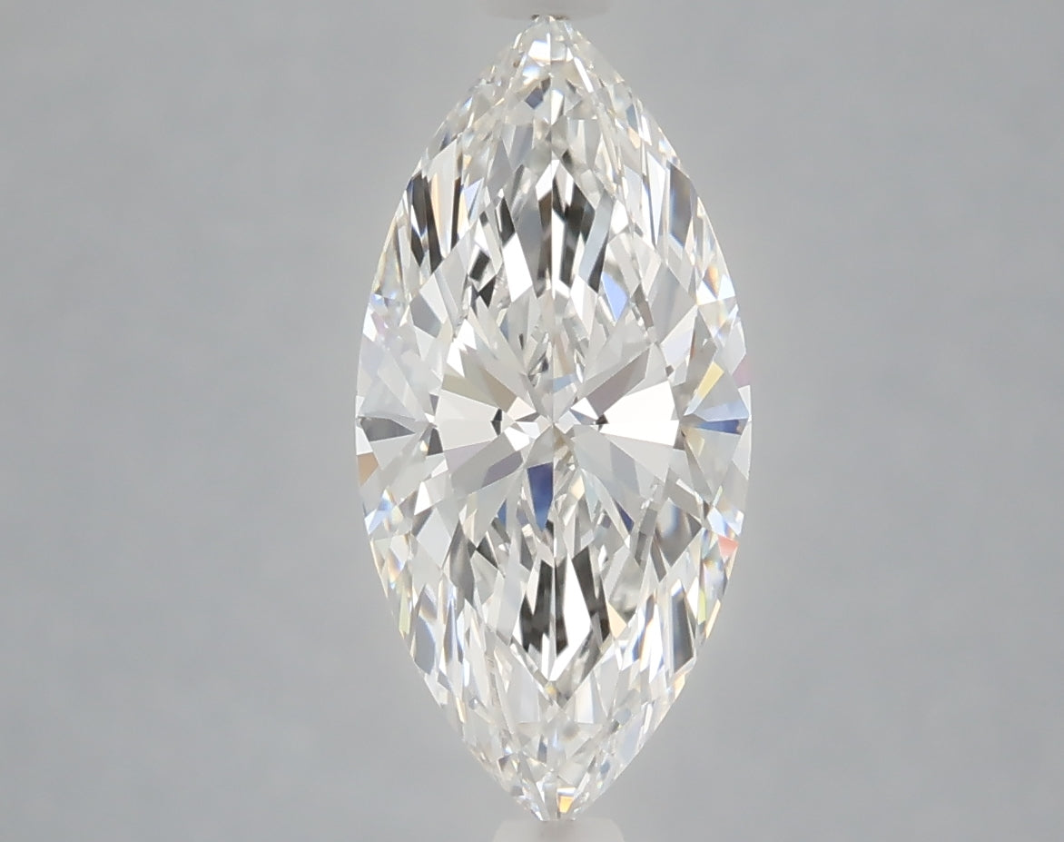 2.10 Carat Marquise Shaped, Ideal Cut, F Color, VVS2 Clarity, IGI Certified Lab Grown Diamond