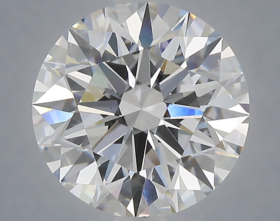 4.04 Carat Round Shaped, Ideal Cut, E Color, VVS2 Clarity, IGI Certified Lab Grown Diamond