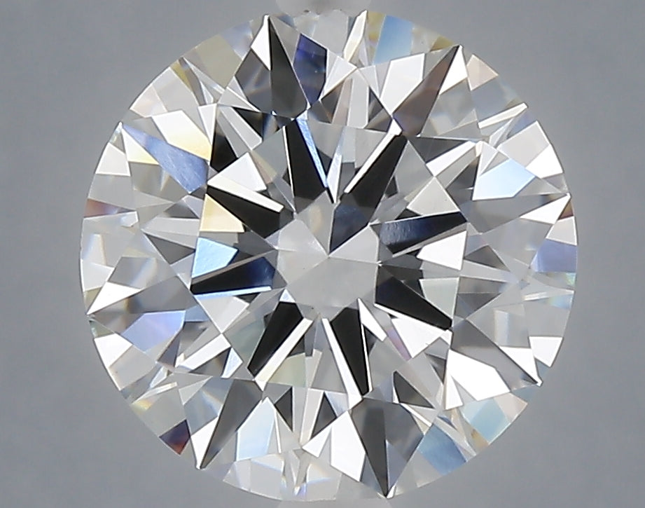 4.00 Carat Round Shaped, Excellent Cut, E Color, VVS2 Clarity, IGI Certified Lab Grown Diamond