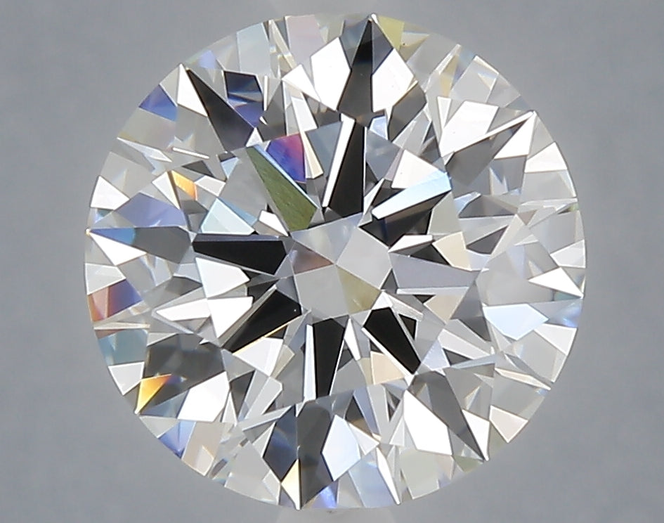 4.04 Carat Round Shaped, Excellent Cut, E Color, VVS2 Clarity, IGI Certified Lab Grown Diamond