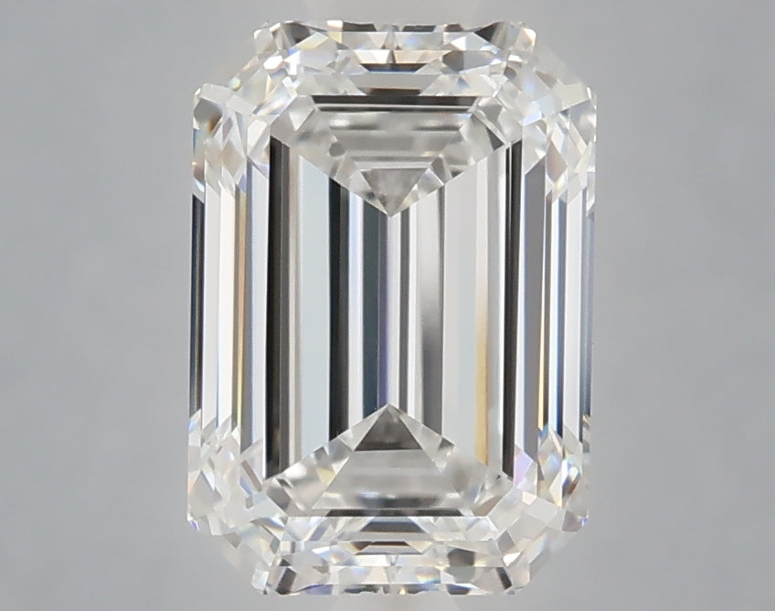 2.74 Carat Emerald Shaped, Ideal Cut, D Color, VVS2 Clarity, IGI Certified Lab Grown Diamond
