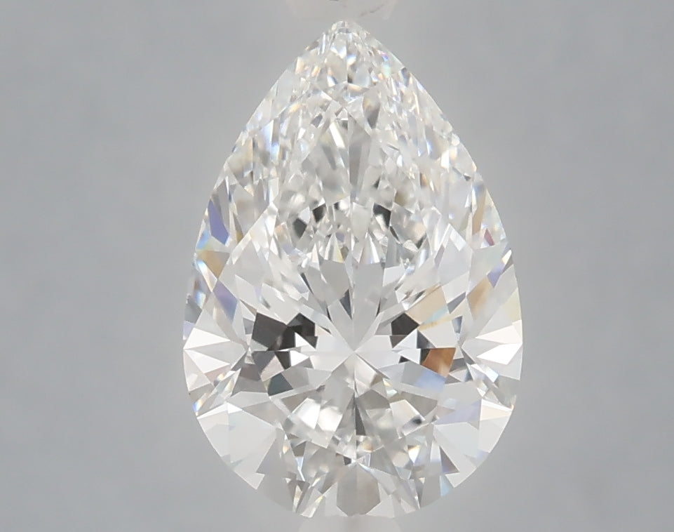 2.10 Carat Pear Shaped, Ideal Cut, E Color, VVS2 Clarity, IGI Certified Lab Grown Diamond