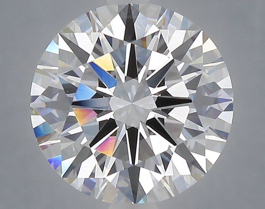 4.04 Carat Round Shaped, Ideal Cut, D Color, VVS2 Clarity, IGI Certified Lab Grown Diamond