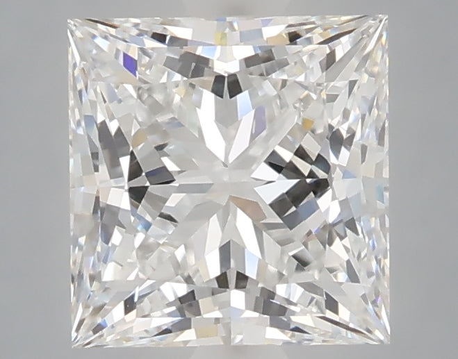 2.10 Carat Princess Shaped, Very Good Cut, D Color, VVS2 Clarity, IGI Certified Lab Grown Diamond