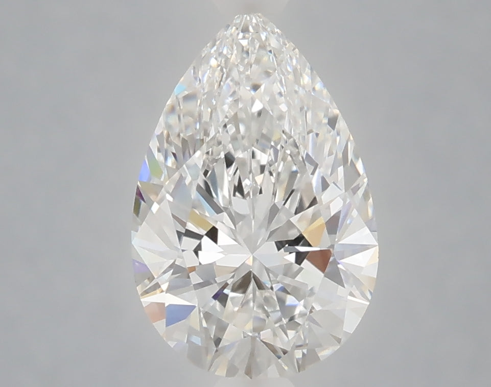 2.06 Carat Pear Shaped, Ideal Cut, E Color, VVS2 Clarity, IGI Certified Lab Grown Diamond