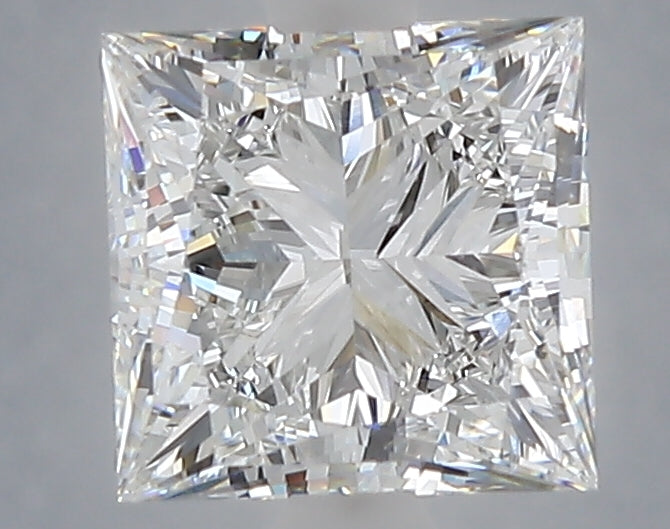 2.05 Carat Princess Shaped, Ideal Cut, F Color, VVS2 Clarity, IGI Certified Lab Grown Diamond