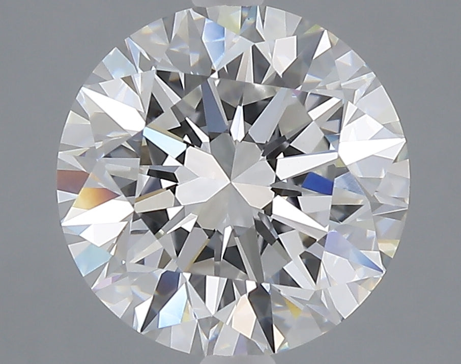 4.07 Carat Round Shaped, Excellent Cut, E Color, VVS2 Clarity, IGI Certified Lab Grown Diamond