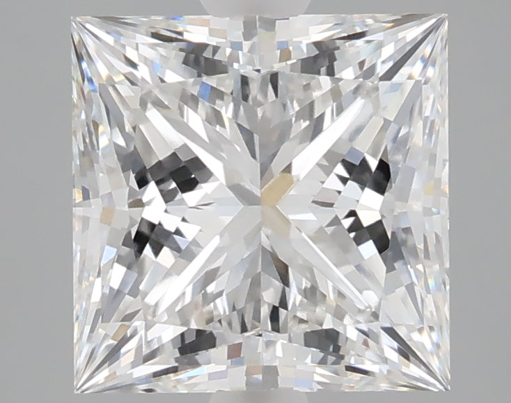 3.26 Carat Princess Shaped, Ideal Cut, E Color, VVS2 Clarity, IGI Certified Lab Grown Diamond